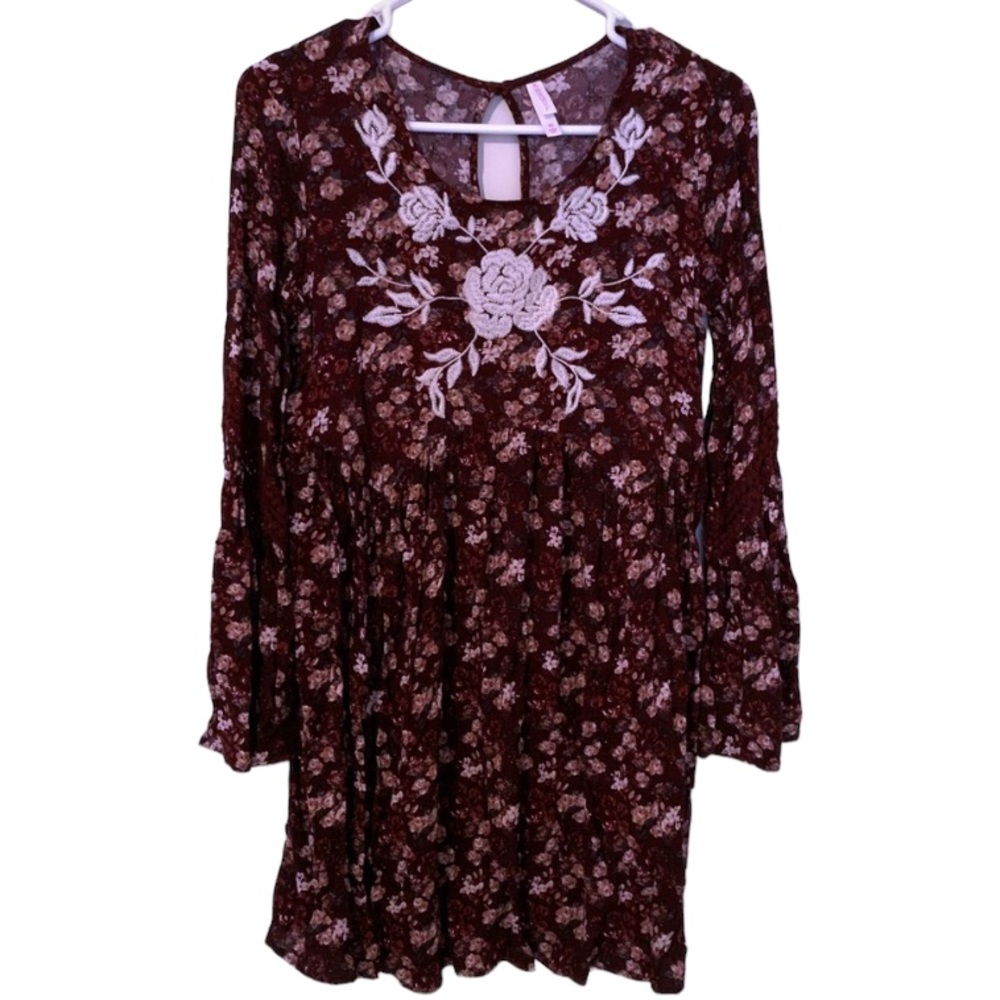 Xhilaration XS Floral primer Long Shirt